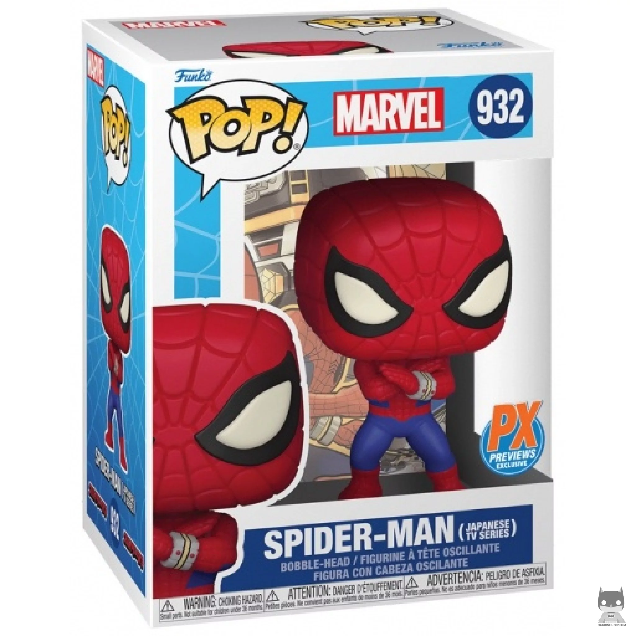 Figura Funko Pop! Spider-Man (Serie de televisión japonesa) en su caja