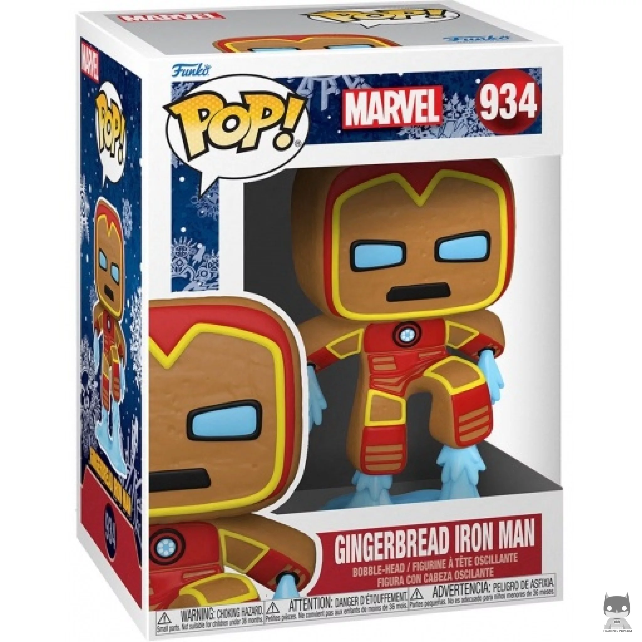 Figura Funko Pop! Iron Man de jengibre en su caja