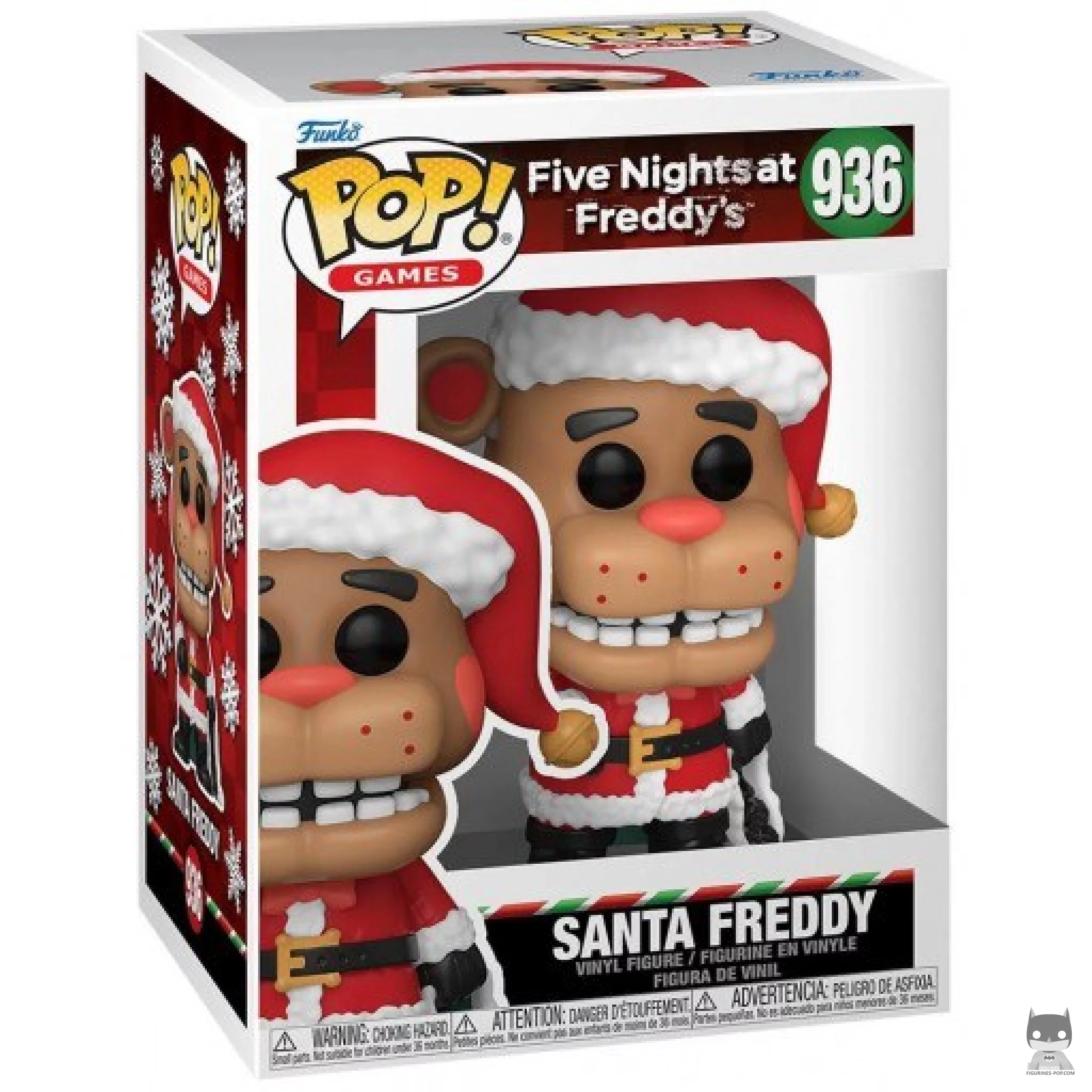 Figura Funko Pop! Freddy Papá Noel en su caja