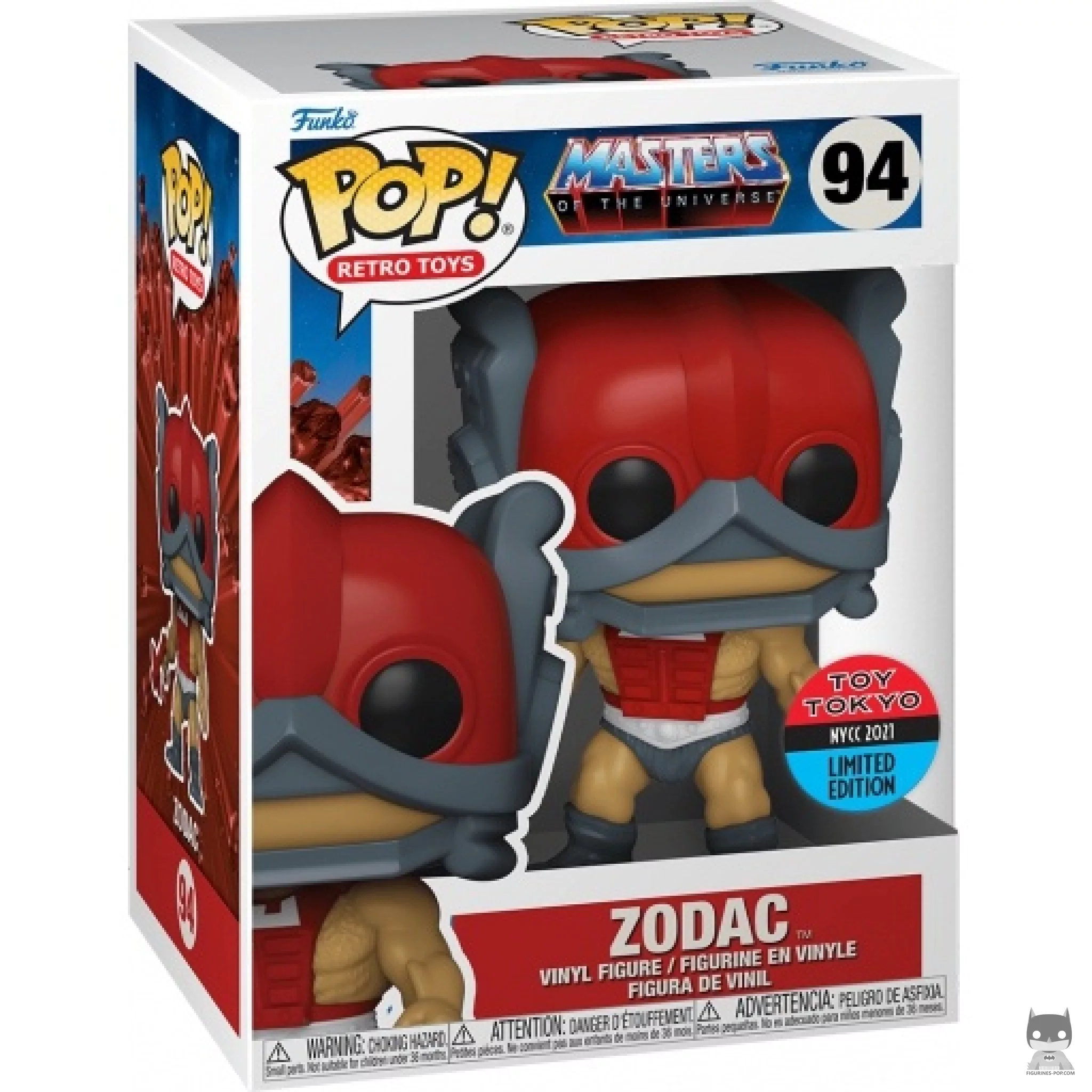 Figura Funko Pop! Zodac en su caja