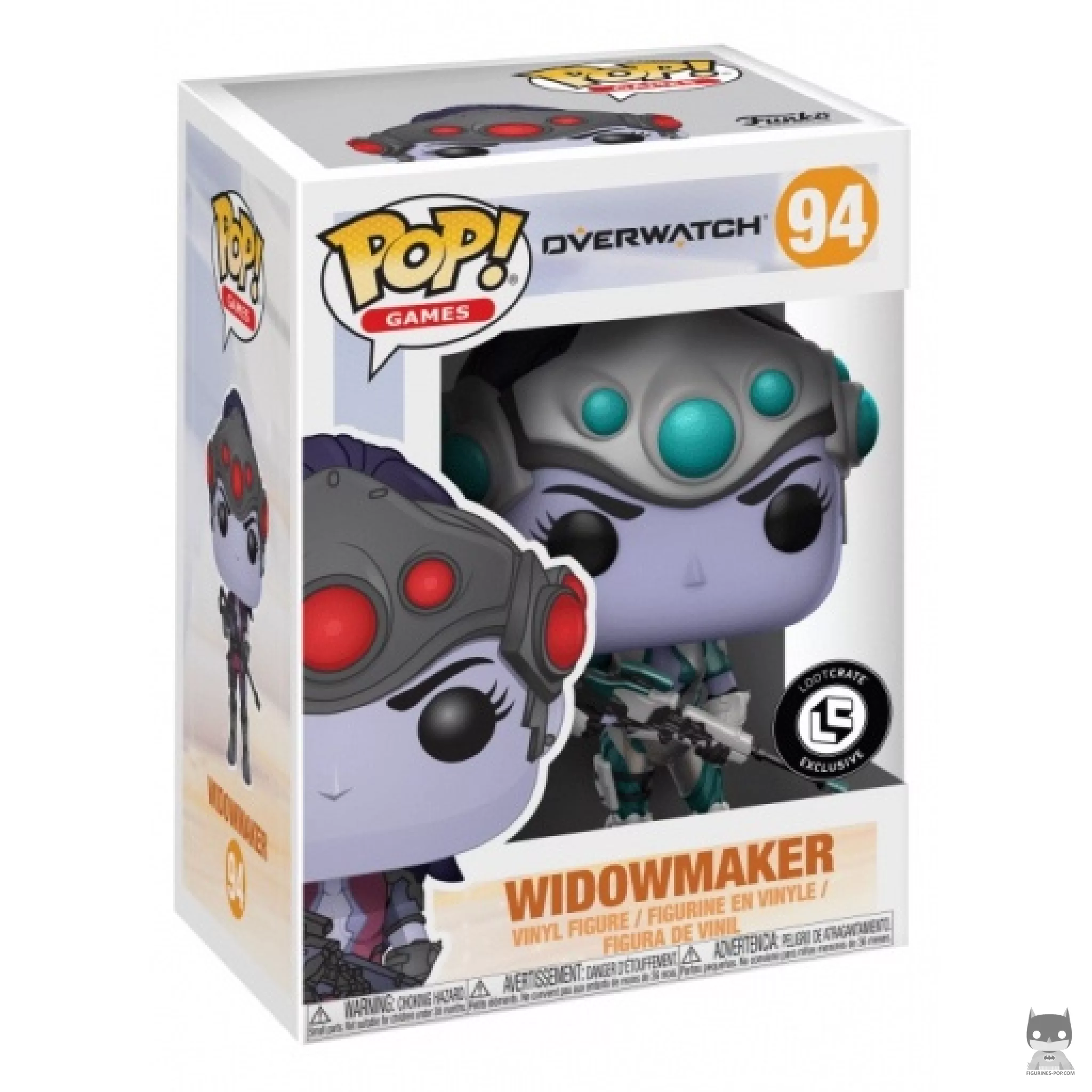 Figura Funko Pop! Widowmaker (Blanco) en su caja