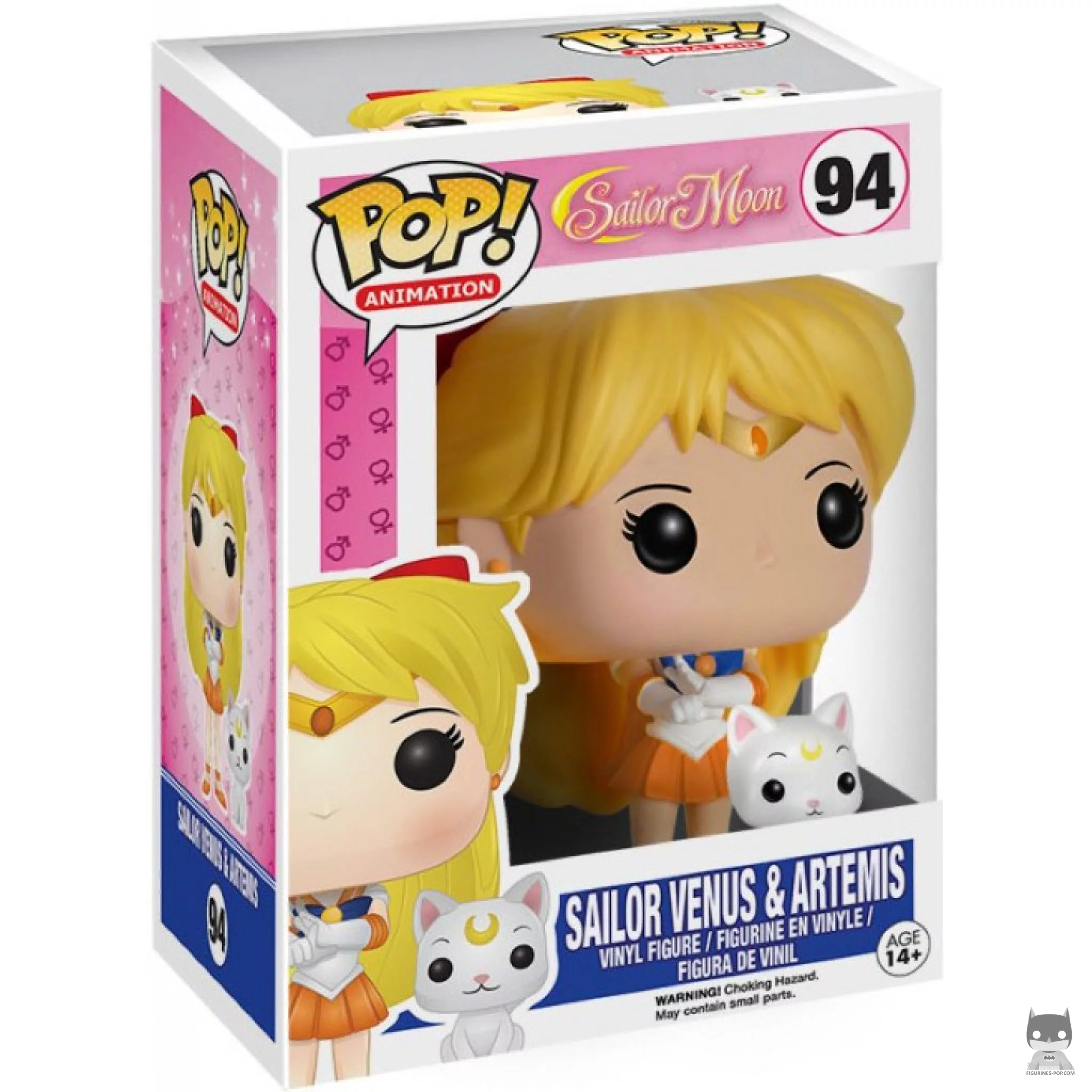 Figura Funko Pop! Sailor Venus con Artemis en su caja