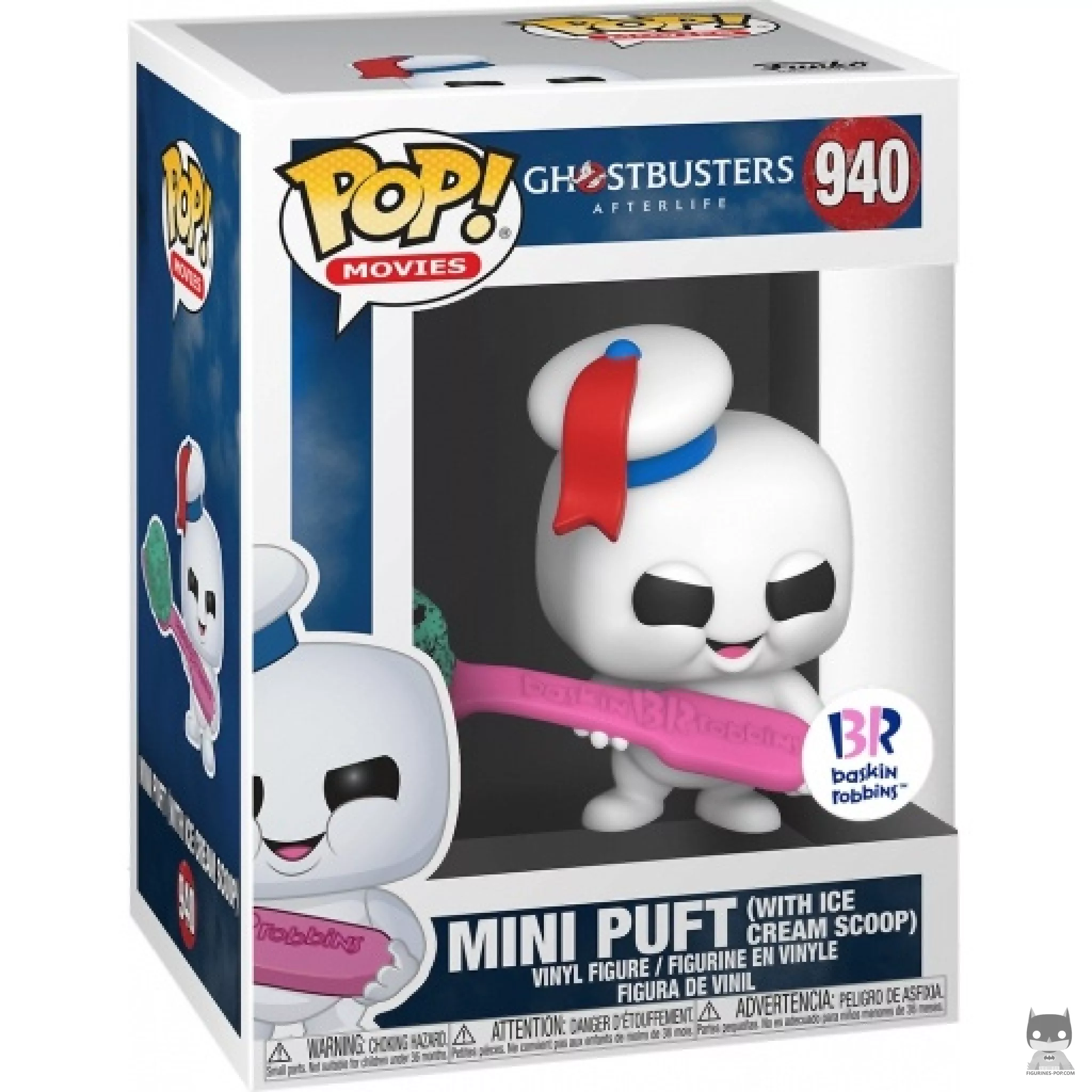 Figura Funko Pop! Mini Puft con cuchara de helado en su caja
