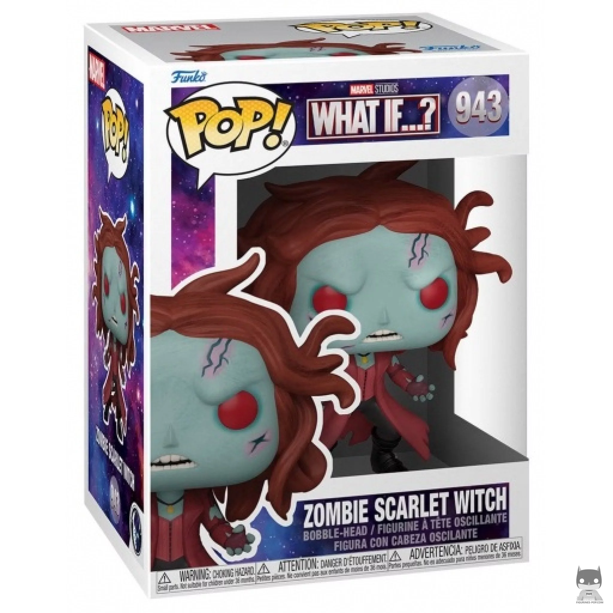 Figura Funko Pop! Bruja Escarlata zombi en su caja