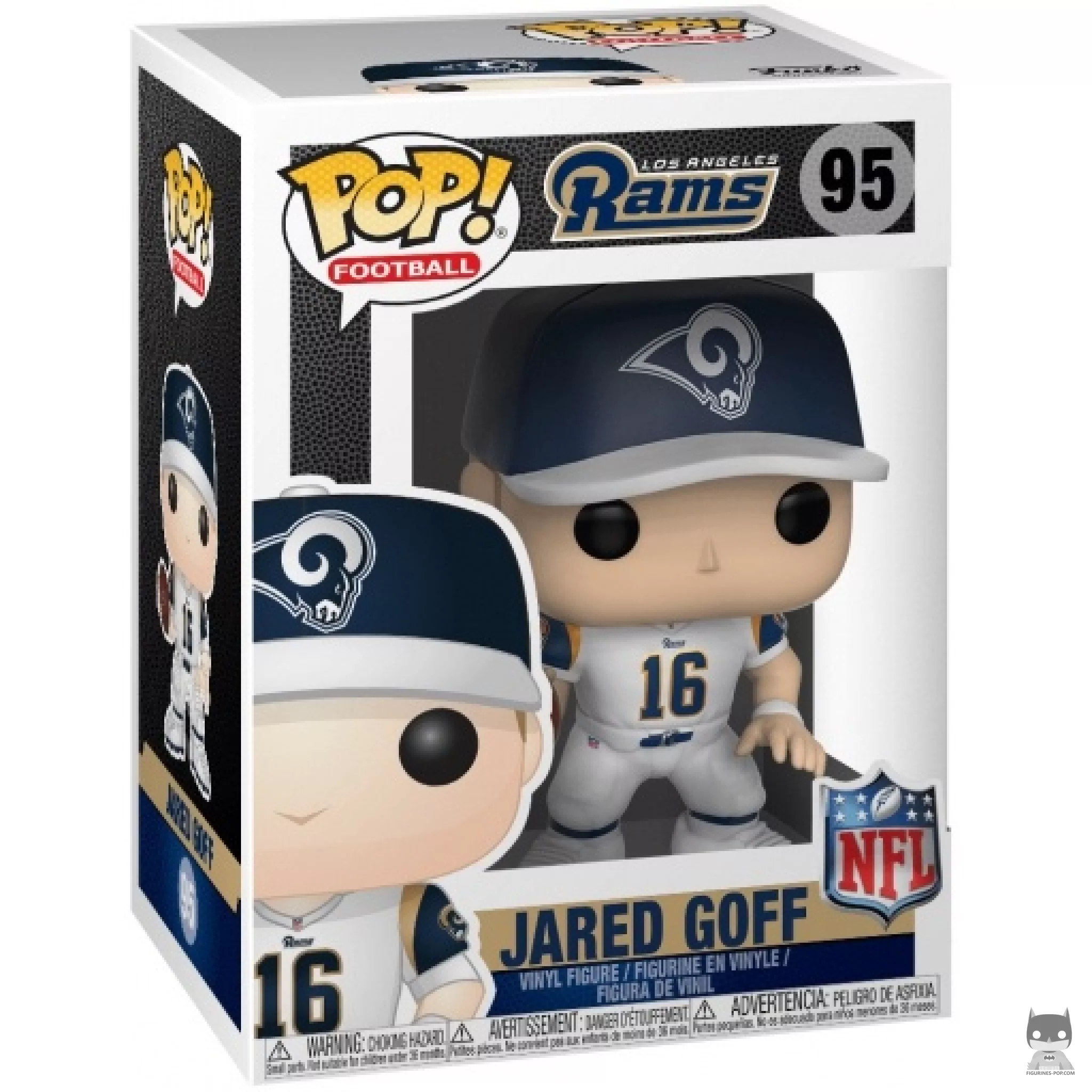 Figura Funko Pop! Jared Goff en su caja