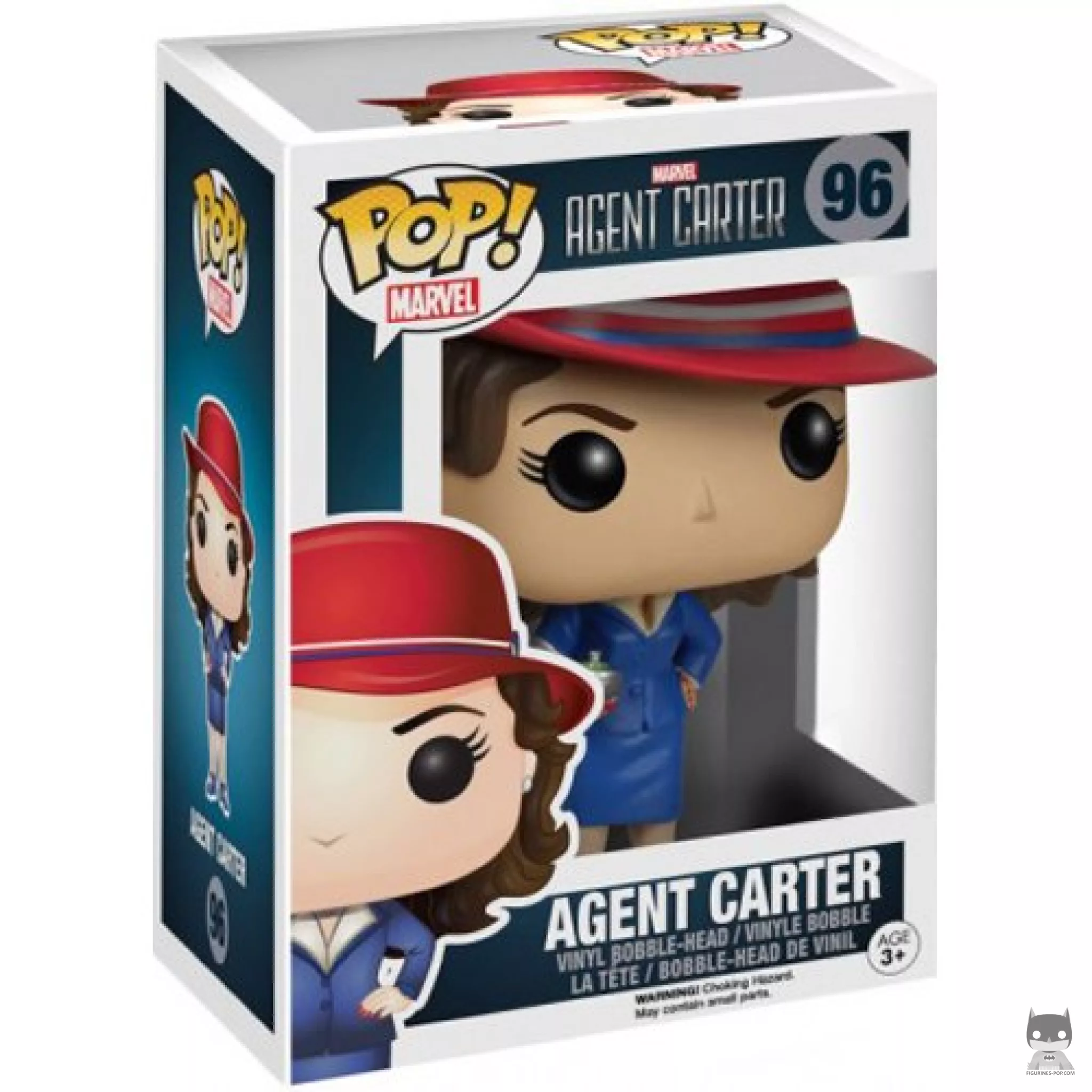 Figura Funko Pop! Agente Peggy Carter en su caja
