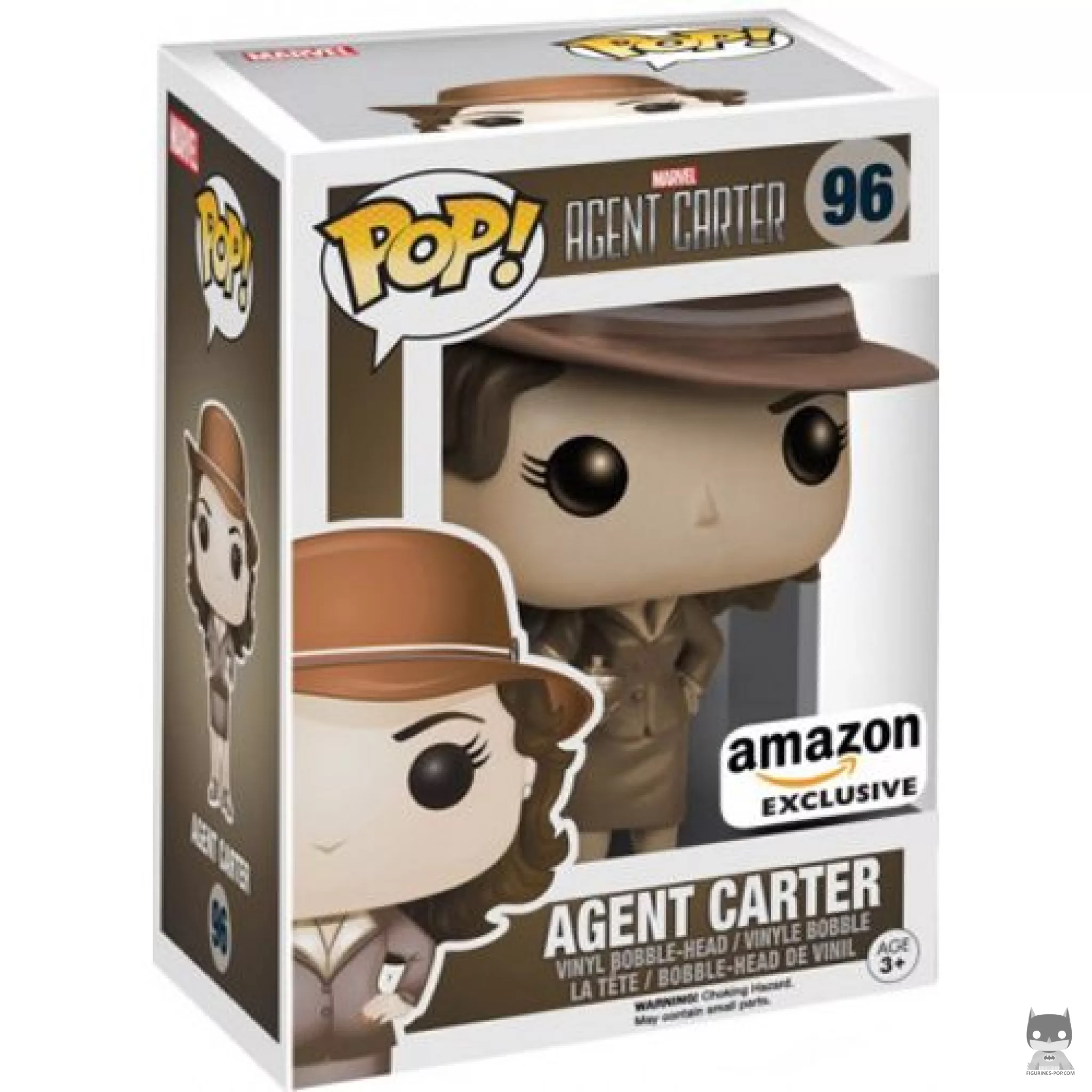 Figura Funko Pop! Agente Peggy Carter (Sepia) en su caja