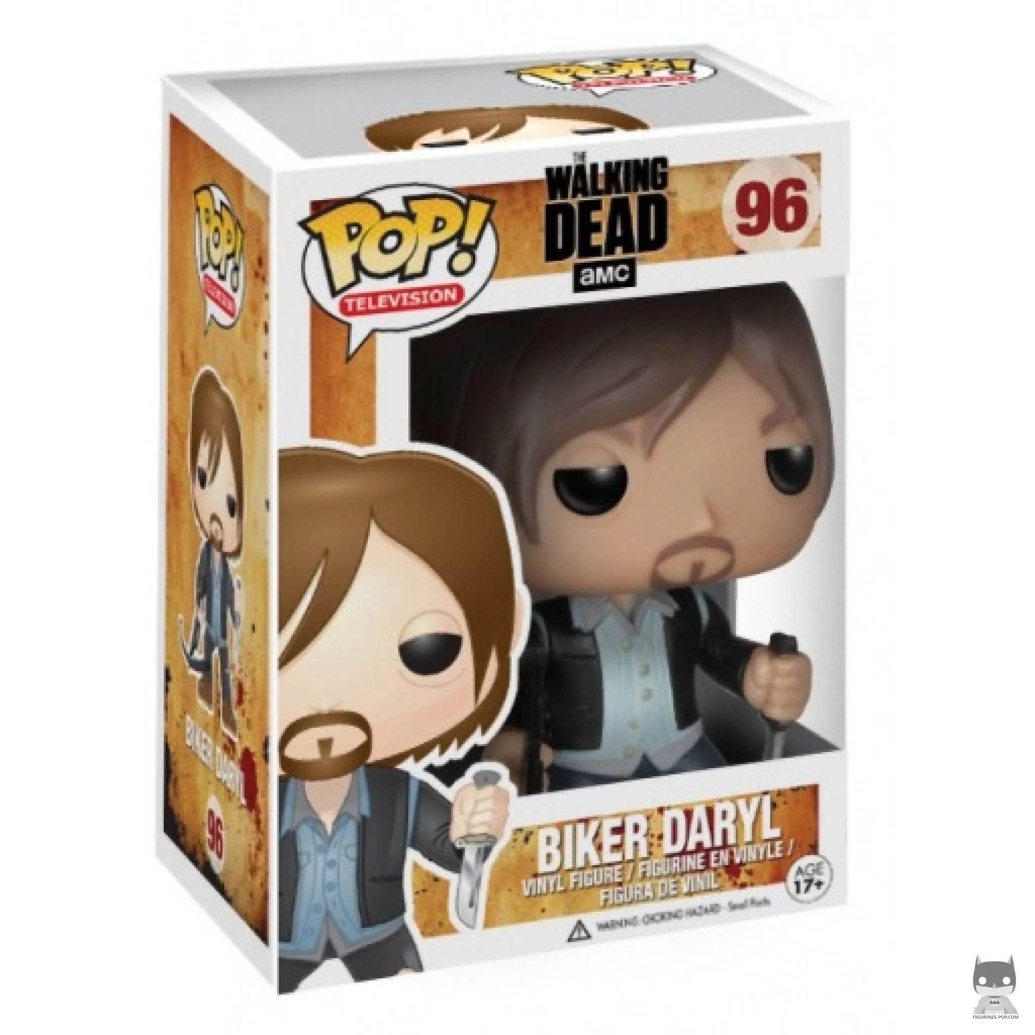 Figura Funko Pop! Daryl Dixon motero en su caja