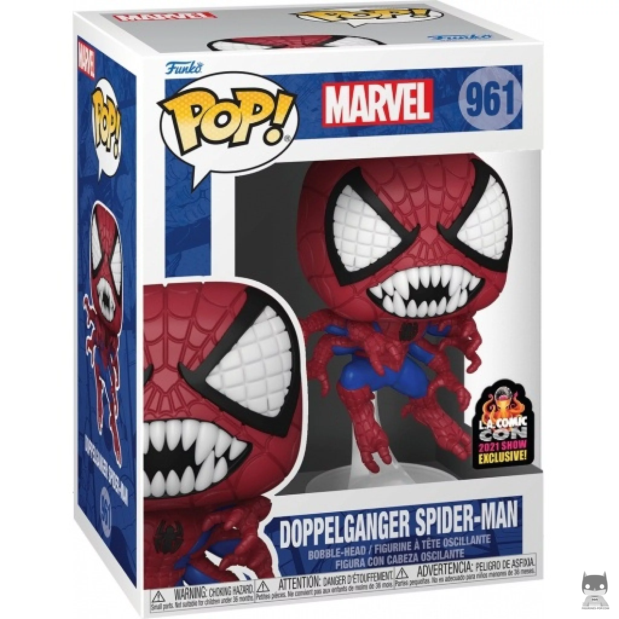 Figura Funko Pop! Spider-Man Doppelganger en su caja