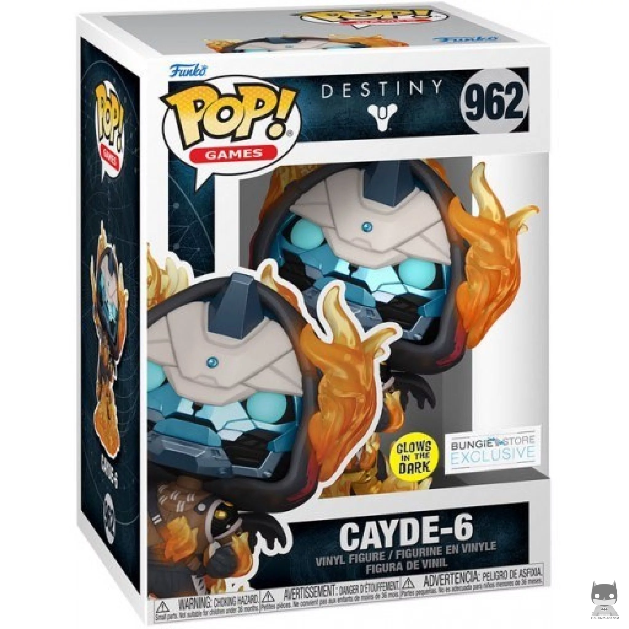 Figura Funko Pop! Cayde-6 (Brilla en la oscuridad) en su caja