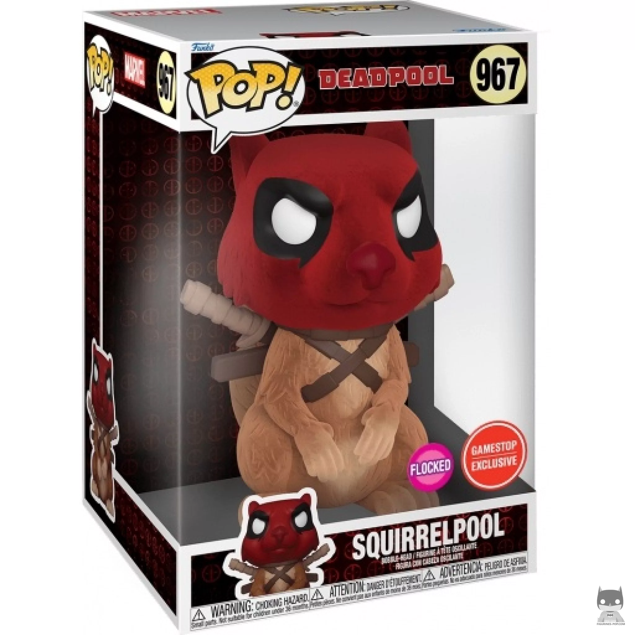 Figura Funko Pop! Squirrelpool (Flocado) en su caja