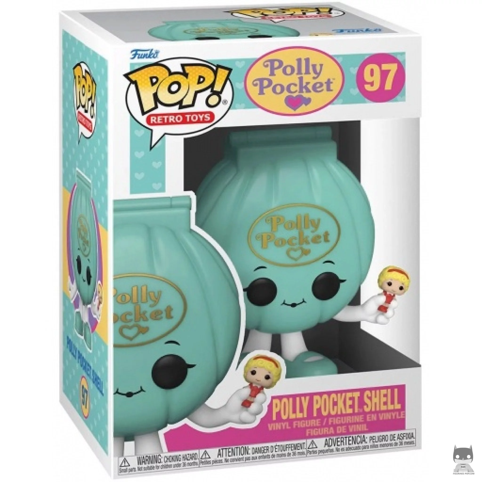 Figura Funko Pop! Polly Pocket concha en su caja
