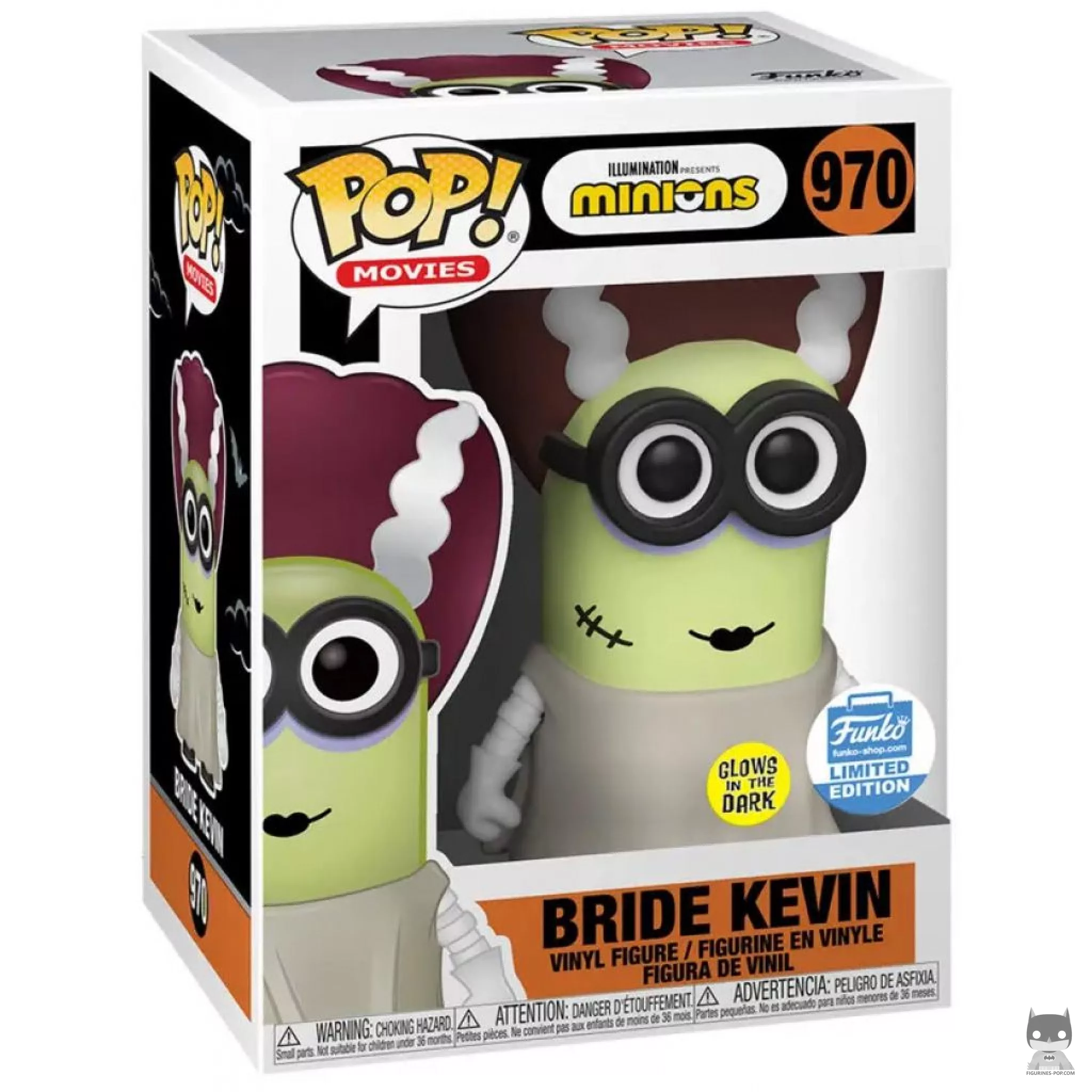 Figura Funko Pop! Kevin novia (Brilla en la oscuridad) en su caja