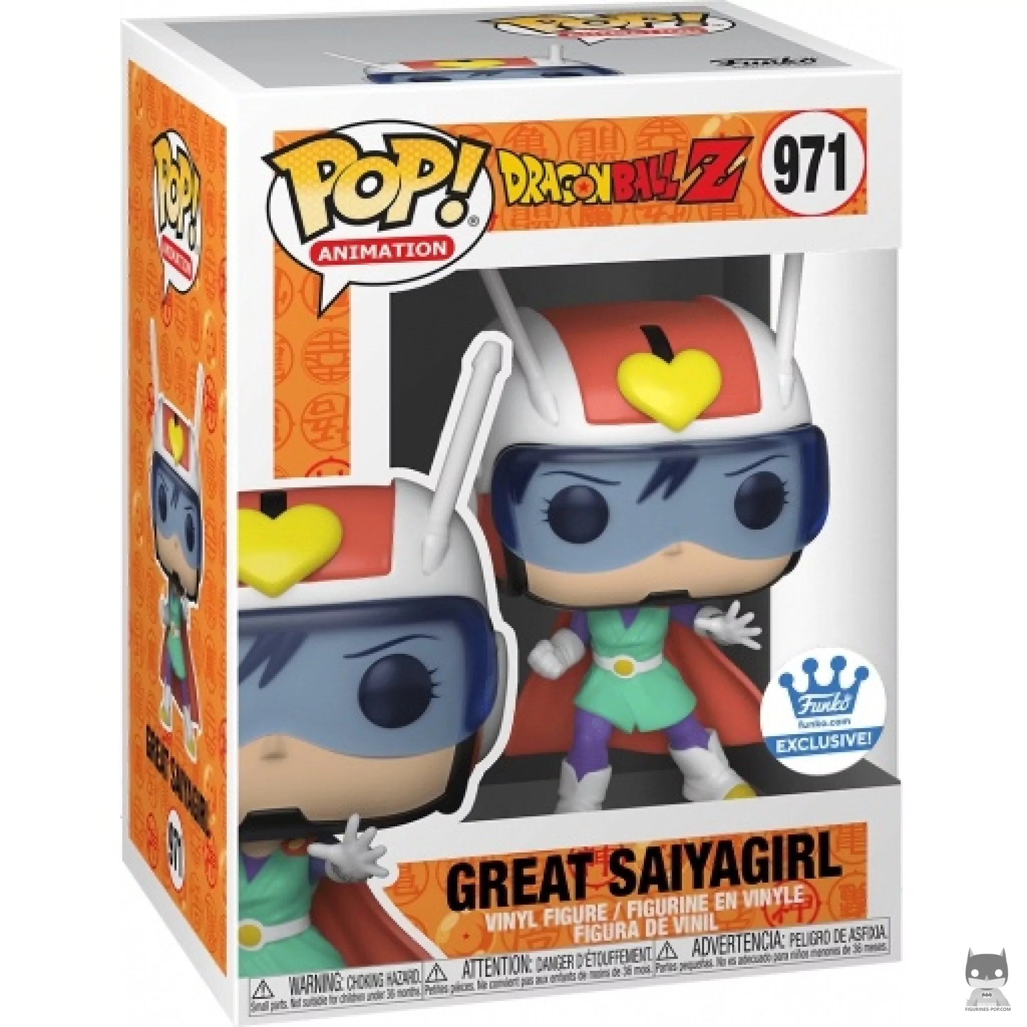 Figura Funko Pop! Gran Saiyawoman en su caja