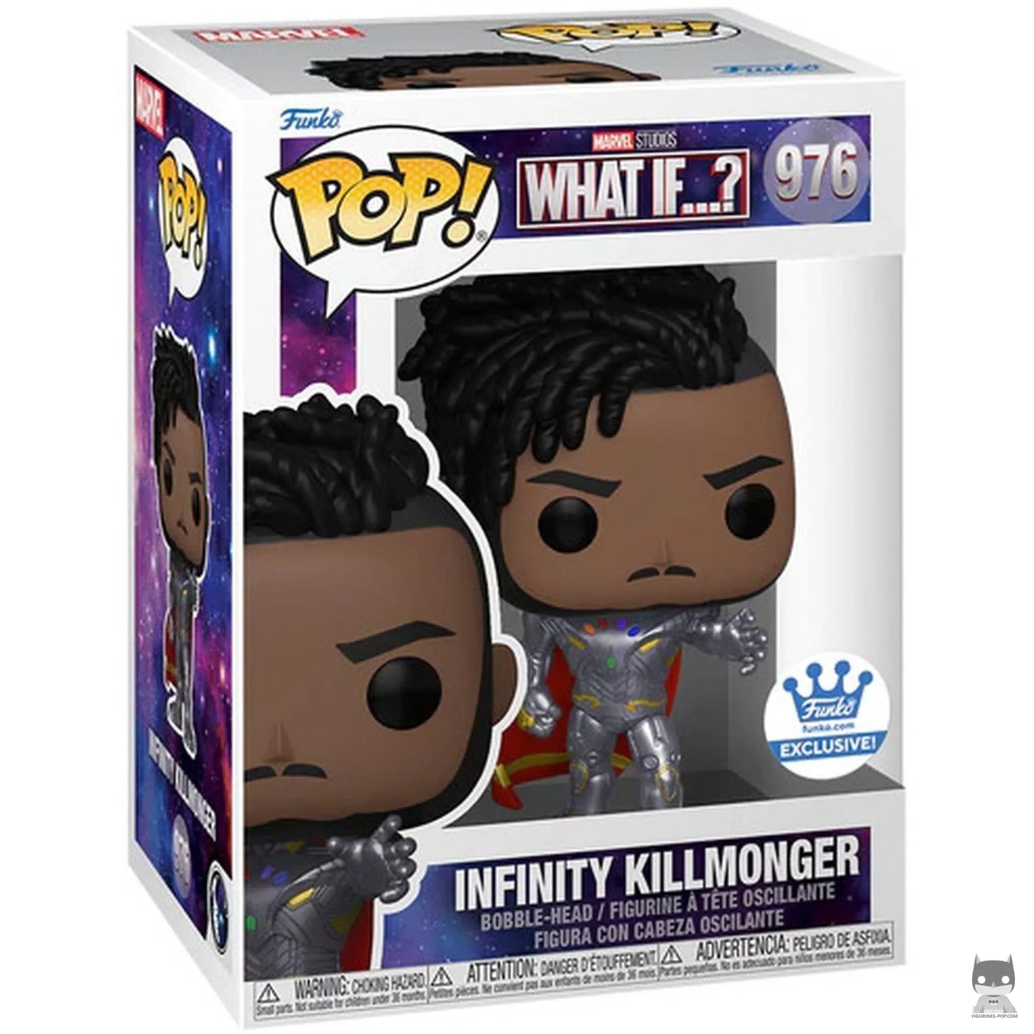 Figura Funko Pop! Killmonger Infinito en su caja