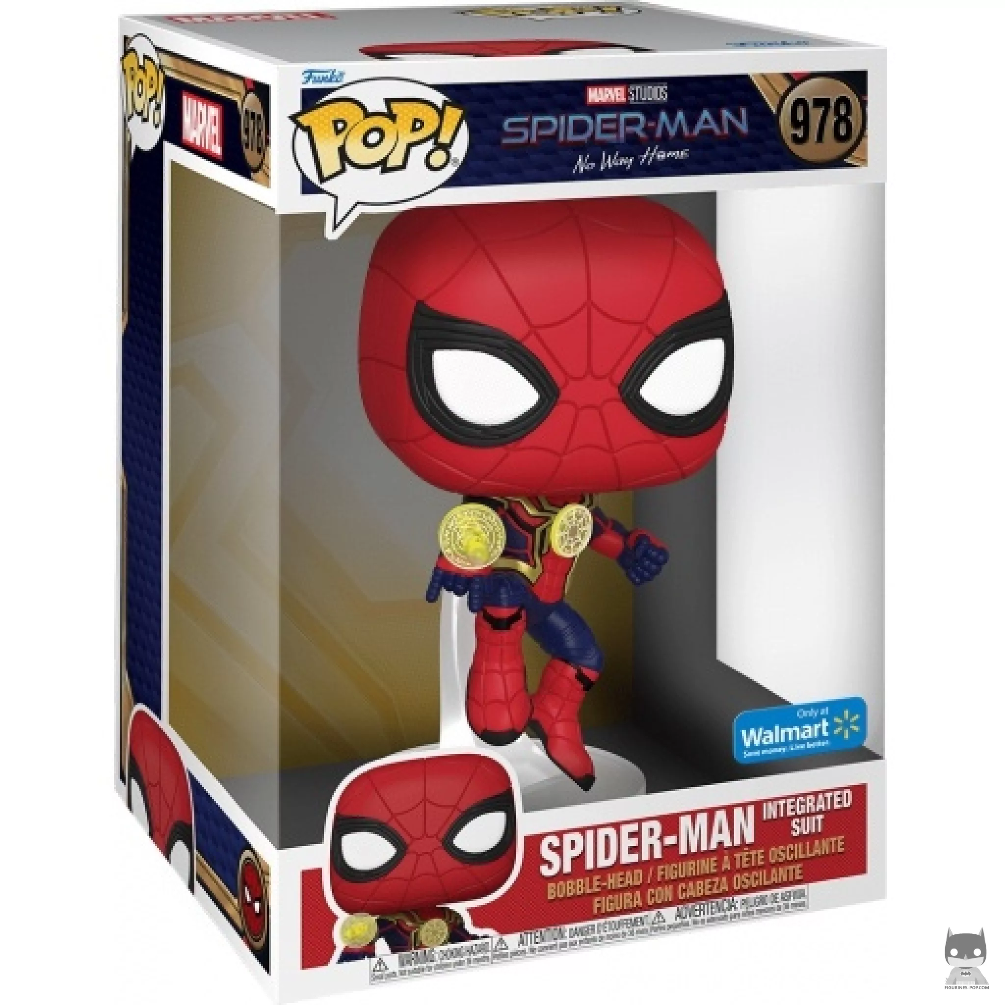 Figura Funko Pop! Spider-Man traje integrado en su caja