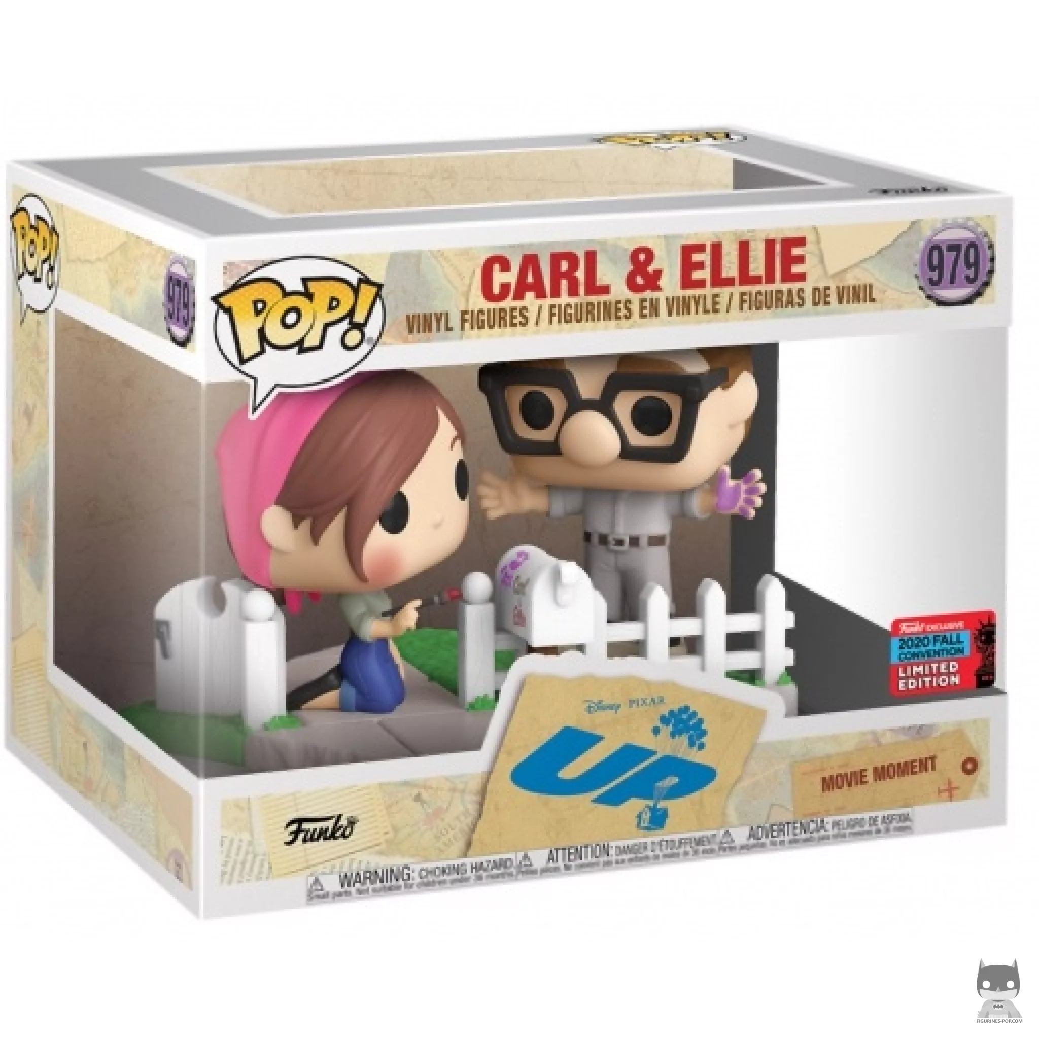 Figura Funko Pop! Carl & Ellie pintando en su caja