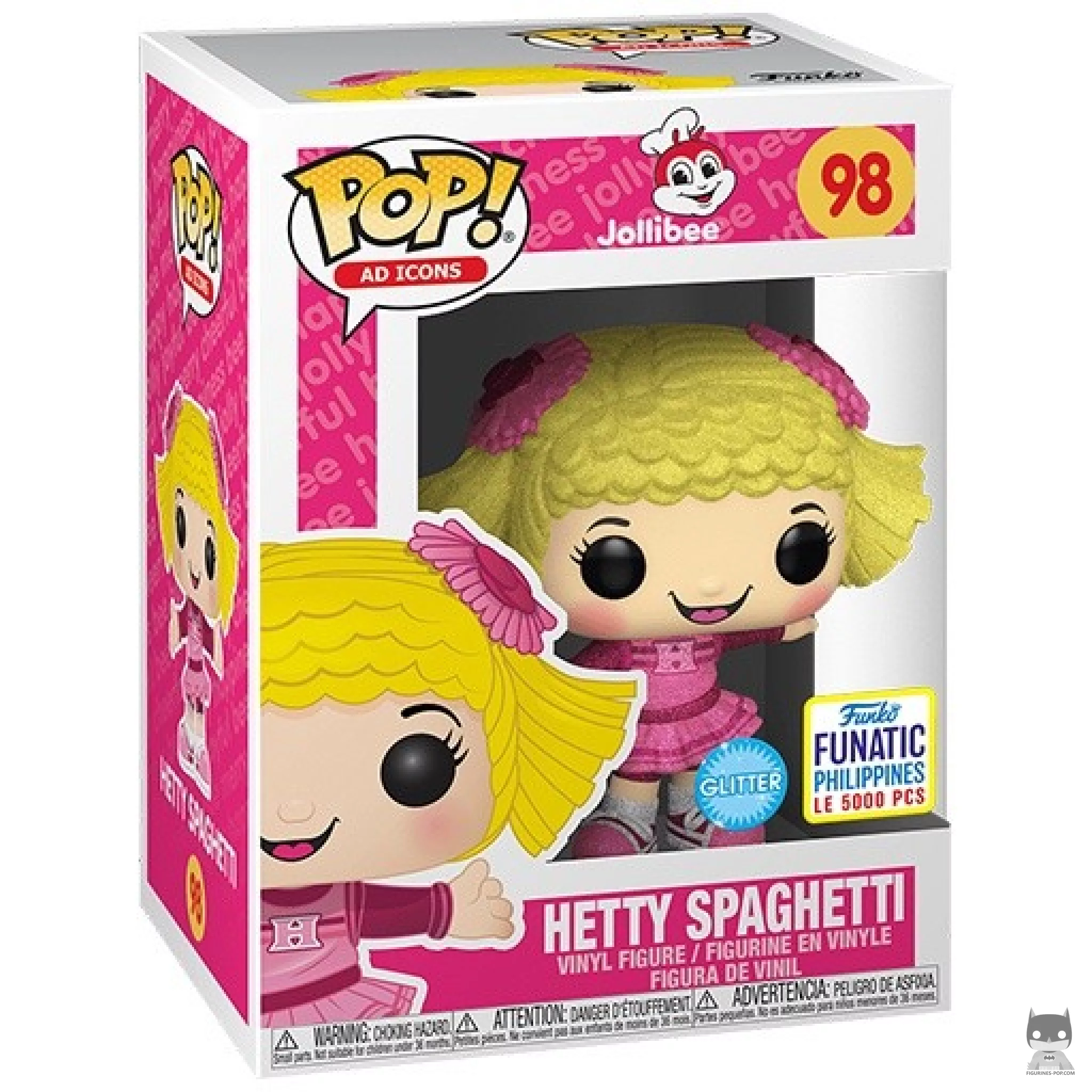 Figura Funko Pop! Hetty Spaghetti (Purpurina) en su caja