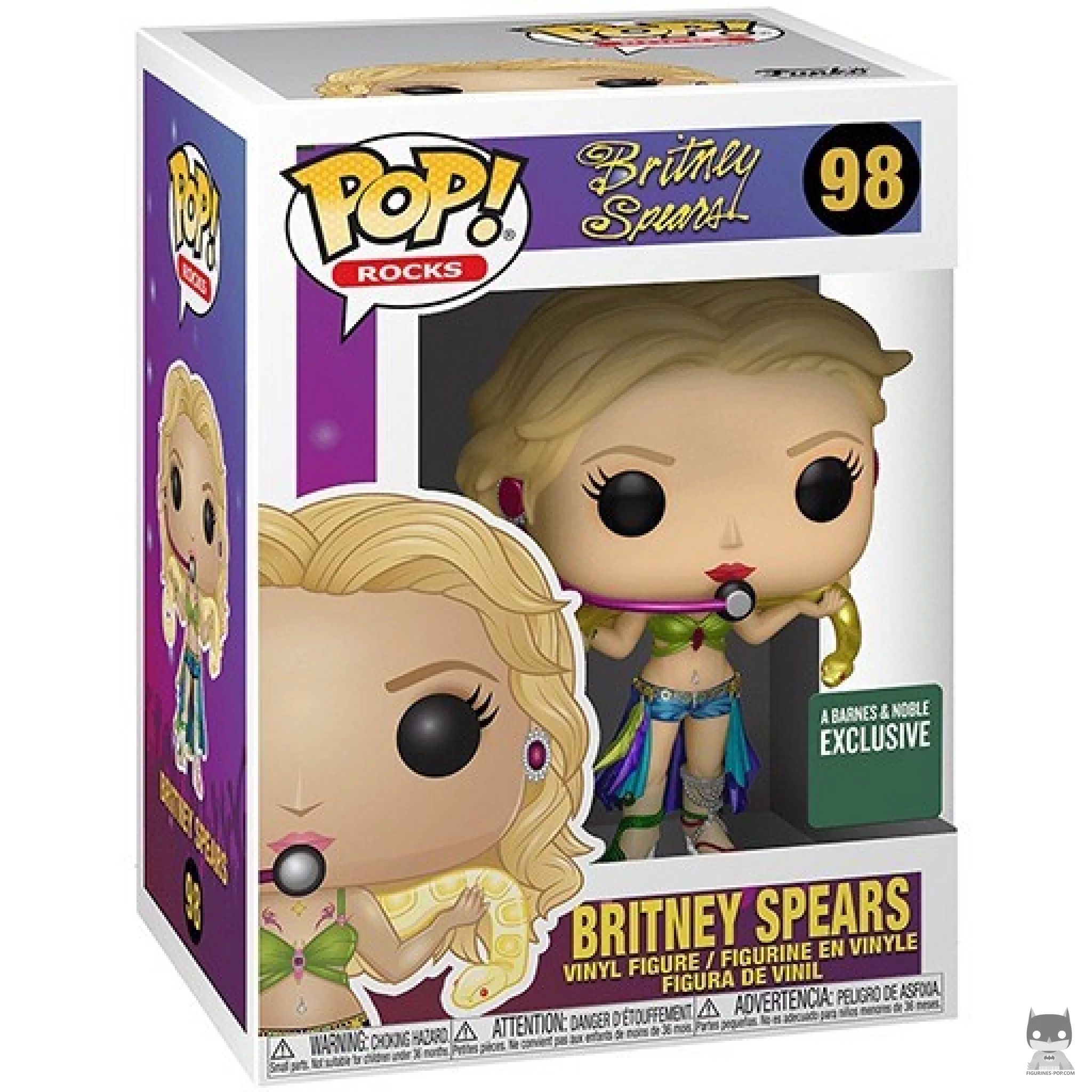 Figura Funko Pop! Britney Spears (Slave 4 U) (Metalizado) en su caja