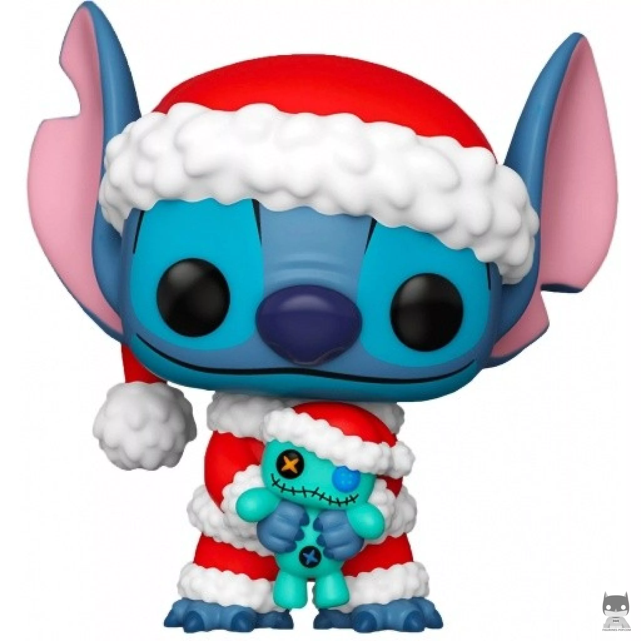 Figura Funko Pop! Stitch Papá Noel con Scrump (Lilo y Stitch)