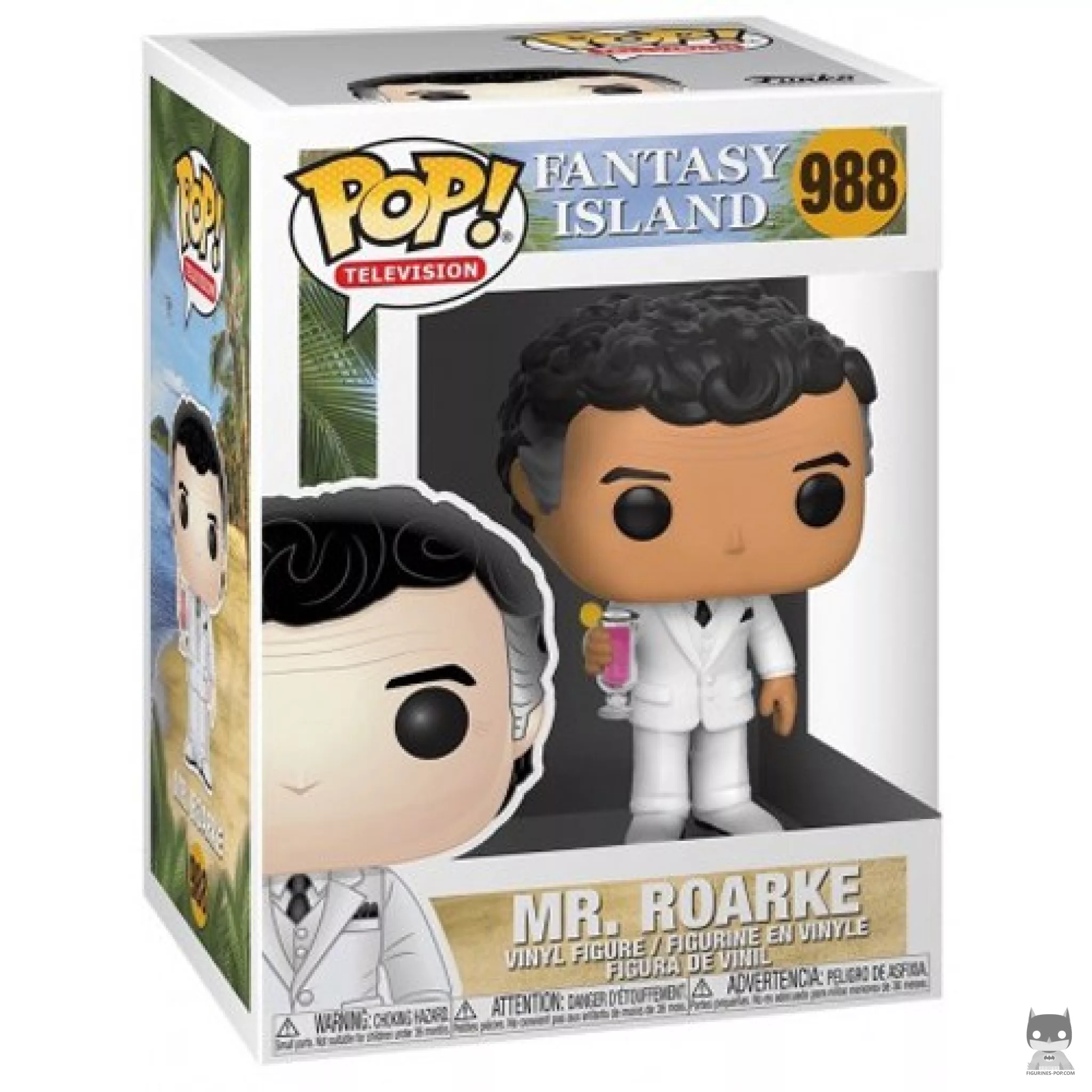 Figura Funko Pop! Mr. Roarke en su caja
