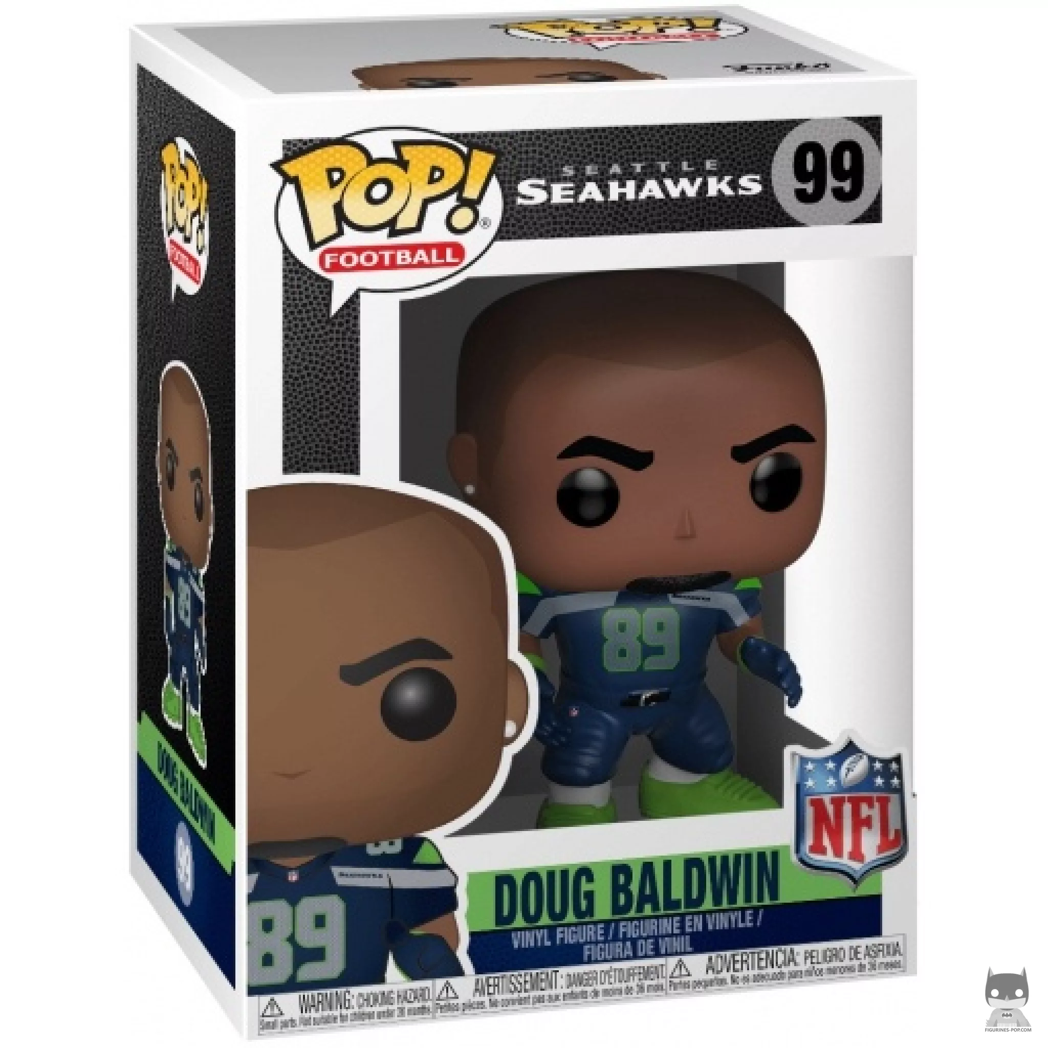 Figura Funko Pop! Doug Baldwin en su caja