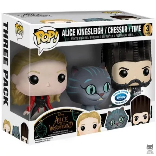 Figura Funko Pop! Alicia, Chessur & Tiempo (Disney Store)