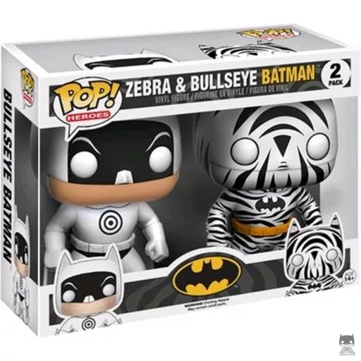 Figura Funko Pop! Batman Cebra & Bullseye (Hot Topic)