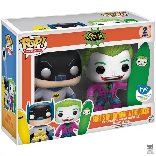Figura Funko Pop! Surf's Up! Batman & Joker (Batman: Serie de televisión clásica)