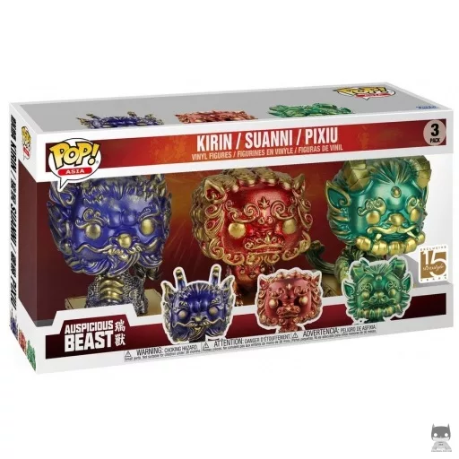 Figura Funko Pop! Kirin, Suanni & Pixiu (Bestias auspiciosas)