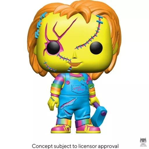 Figura Funko Pop! Chucky & Tiffany Valentine-Ray (Luz negra) (Hot Topic)