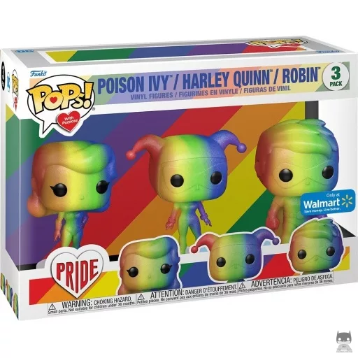Figura Funko Pop! Hiedra Venenosa, Harley Quinn & Robin (DC Comics)