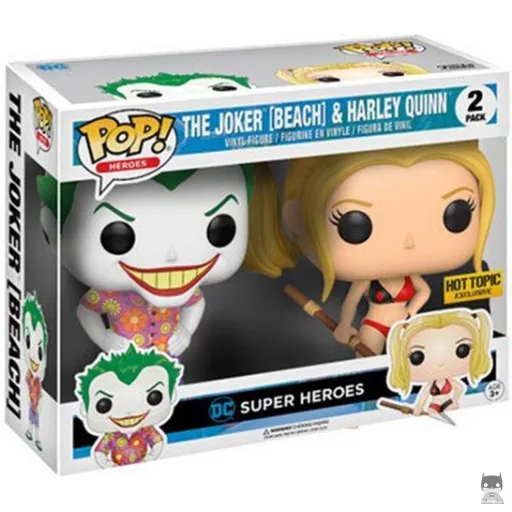 Figura Funko Pop! Joker & Harley Quinn en la playa (DC Super Heroes)