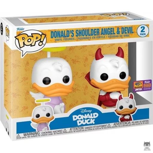 Figura Funko Pop! Ángel y diablo del hombro de Donald (Disney Animation)