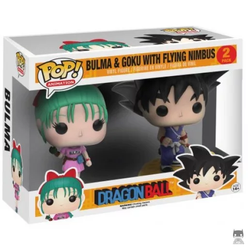 Figura Funko Pop! Bulma & Goku con la Nube Kinton (BAM!)