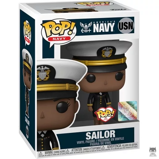 Figura Funko Pop! Marinera de la Armada de EE. UU. con uniforme de ceremonia (Afroamericana) (Ejército de EE. UU.)