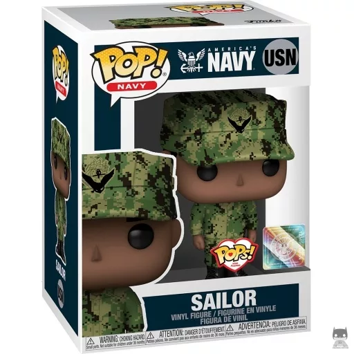 Figura Funko Pop! Marinero de la Armada de EE. UU. (Afroamericano) (Ejército de EE. UU.)