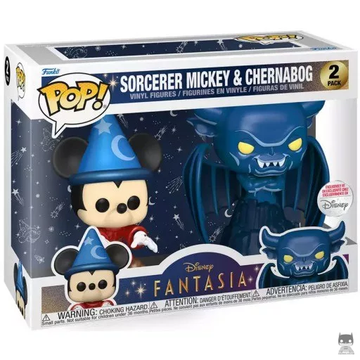 Figura Funko Pop! Mickey aprendiz de brujo & Chernabog (Fantasía)