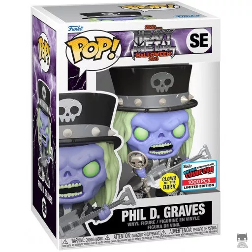 Figura Funko Pop! Phil D. Graves (Heavy Metal) (Brilla en la oscuridad) (Fantastik Plastik)
