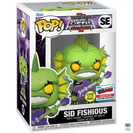 Figura Funko Pop! Sid Fishious (Heavy Metal) (Brilla en la oscuridad) (Fantastik Plastik)