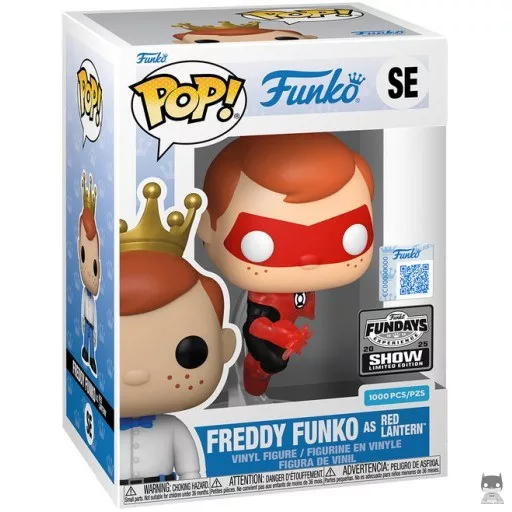 Figura Funko Pop! Freddy Funko como Linterna Roja (Translúcido) (Translúcido)