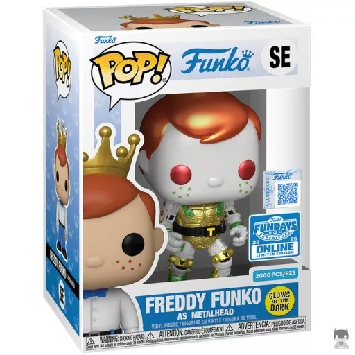 Figura Funko Pop! Freddy Funko como Metalhead (Brilla en la oscuridad) (Brilla en la oscuridad)