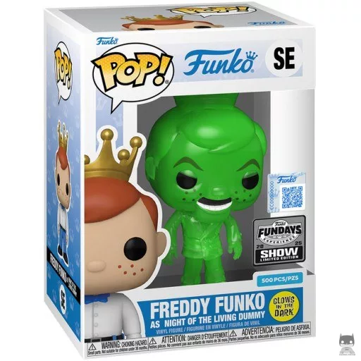Figura Funko Pop! Freddy Funko como Night Of The Living Dummy verde (Translúcido) (Translúcido)