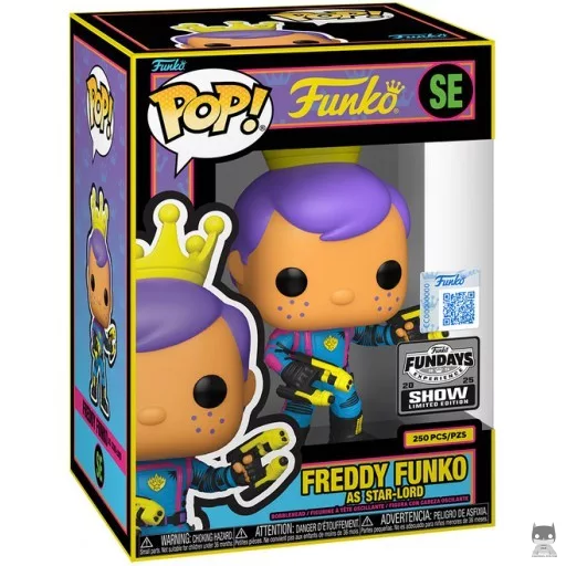 Figura Funko Pop! Freddy Funko como Star-Lord (Luz negra) (FunDays 2025)