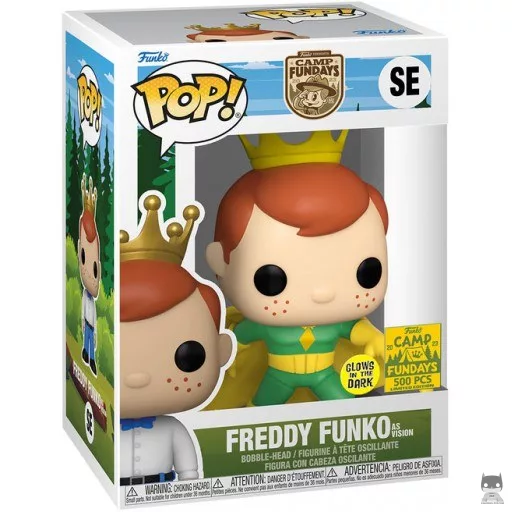 Figura Funko Pop! Freddy Funko como Visión (Brilla en la oscuridad) (Brilla en la oscuridad)