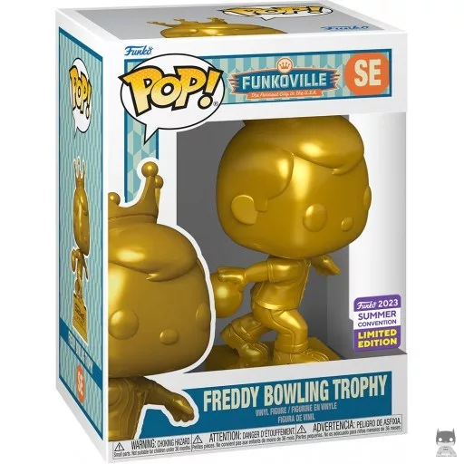 Figura Funko Pop! Trofeo de bolos Freddy (Dorado) (San Diego Comic Con (convención de verano) 2023)