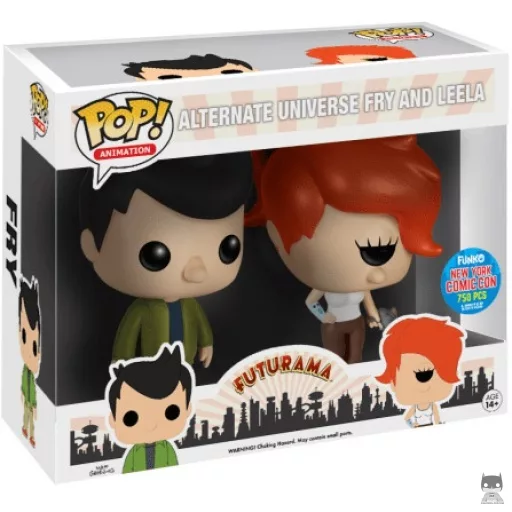 Figura Funko Pop! Fry & Leela (Universo alternativo) (Futurama)