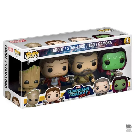 Figura Funko Pop! Groot, Star-Lord, Ego & Gamora (Guardianes de la Galaxia Vol. 2)