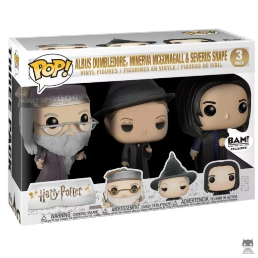 Figura Funko Pop! Profesores (Albus Dumbledore, Minerva McGonagall & Severus Snape) (Harry Potter)