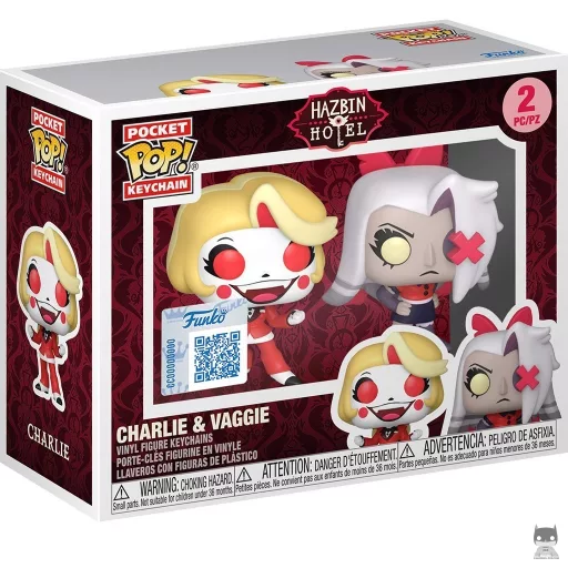 Figura Funko Pop! Charlie & Vaggie (Pop! Keychain)